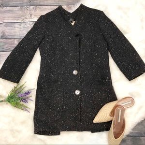 THEYSKENS’ Theory Gray Wool Boucle Coat
